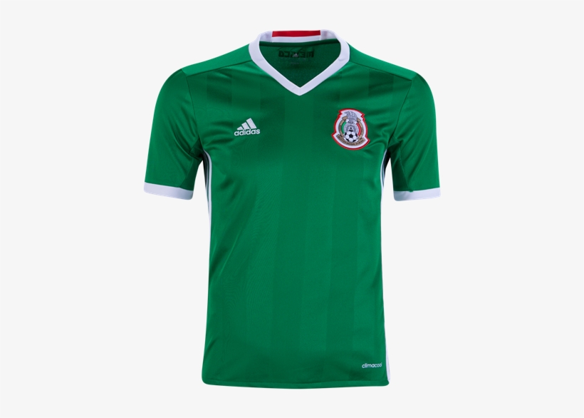 Camiseta México 2016 Niños Primera Equipación Soccer - Mexican Soccer Team Shirt, transparent png #3478612