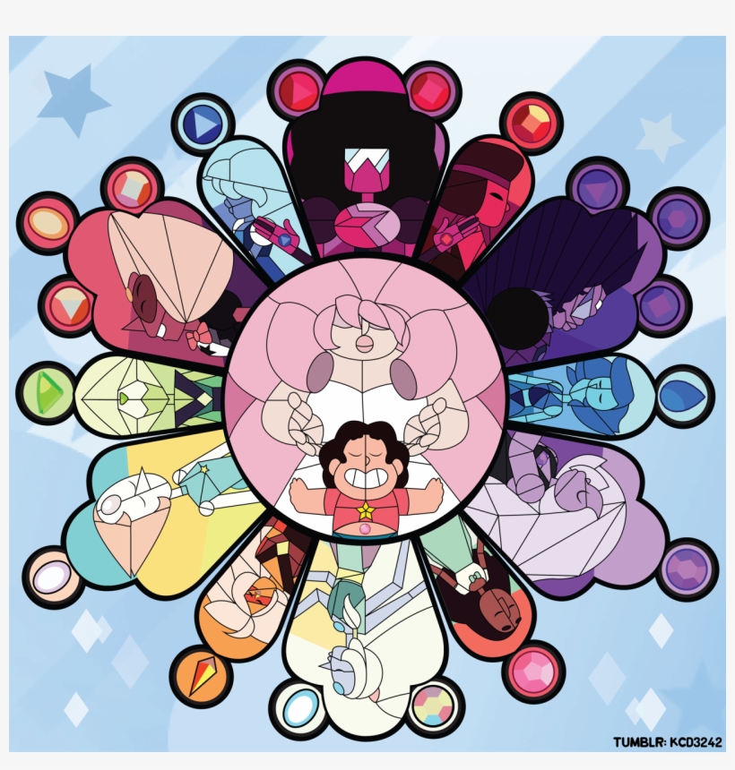 Stained Glass Gem Mural 💎, transparent png #3478613