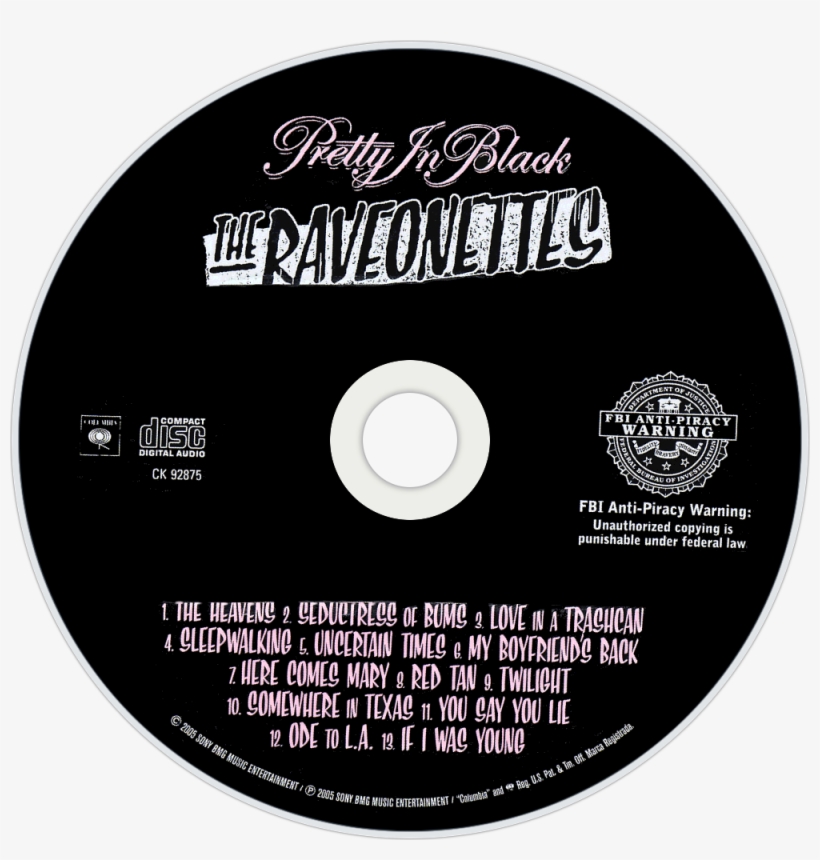 The Raveonettes Pretty In Black Cd Disc Image - Soundtrack - De-lovely [original Soundtrack], transparent png #3478929
