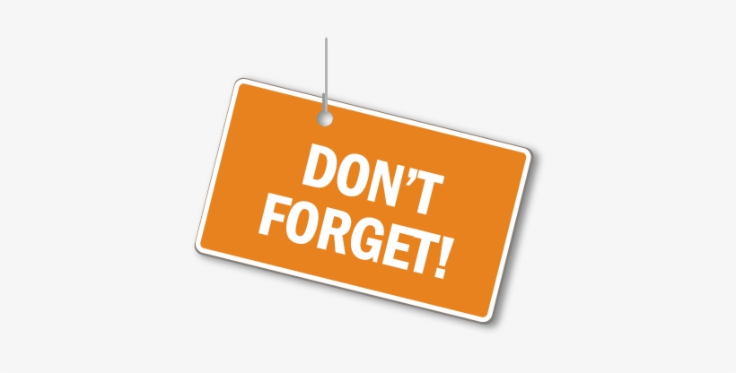 Dont Forget Png - Don T Forget Orange, transparent png #3479087