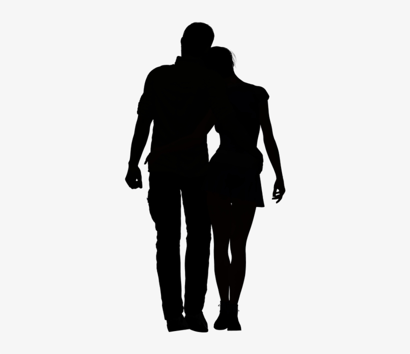 Couple Standing Png Silhouette, transparent png #3479326