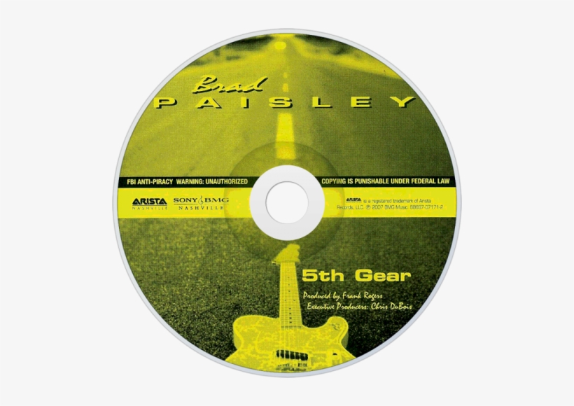Brad Paisley 5th Gear - Brad Paisley 5th Gear Cd, transparent png #3479406