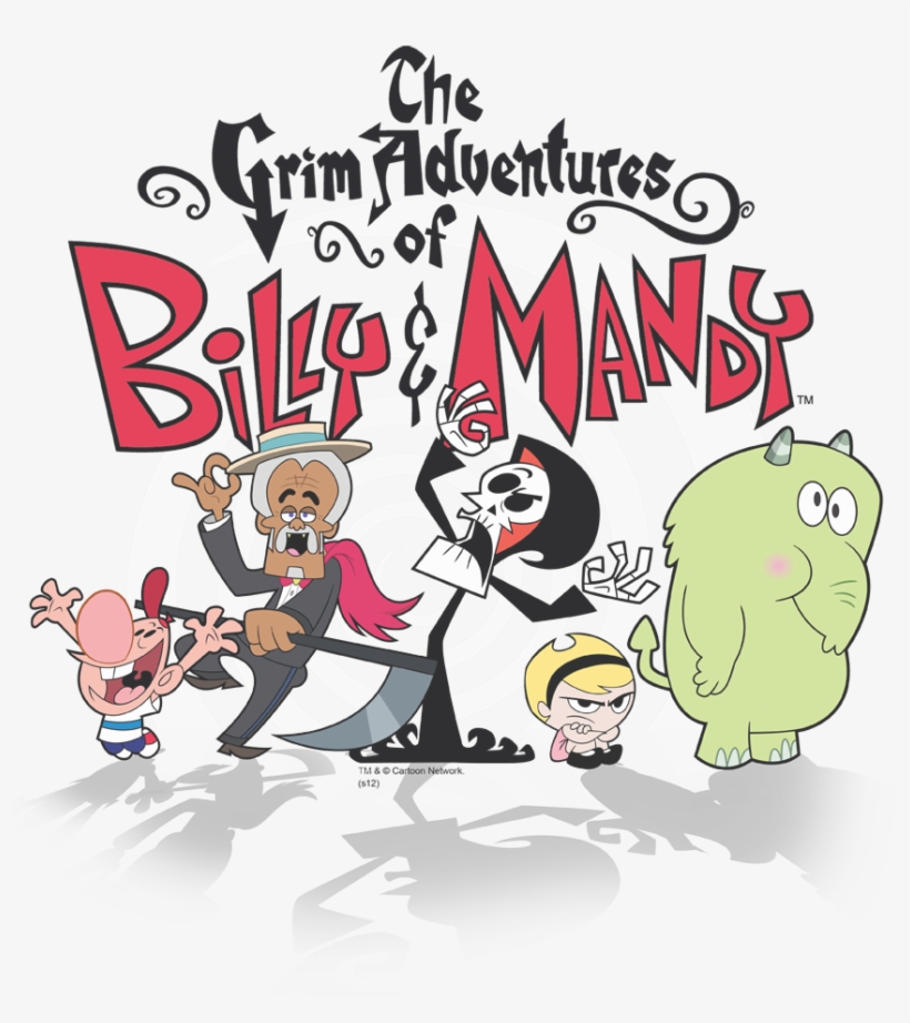 The Grim Adventures Of Billy & Mandy Group Shot Men's - Grim Adventures Of Billy And Mandy Logo, transparent png #3479745