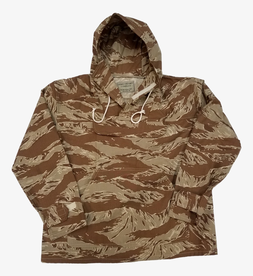 Lightweight Hooded Anorak Parka, Cotton Ripstop, Desert - Hoodie, transparent png #3480114