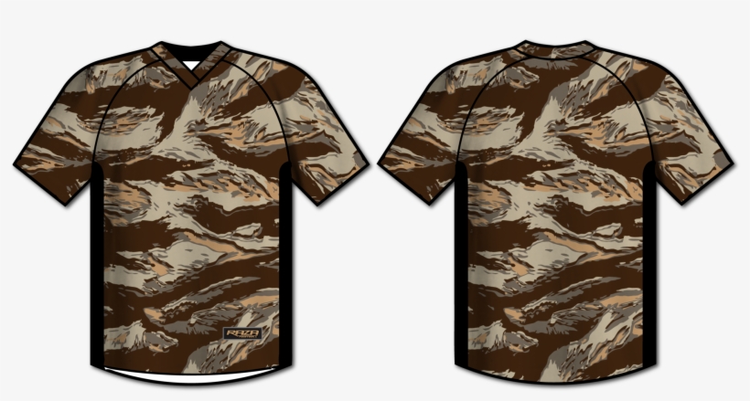 Desert Tiger Stripe Short Sleeve Budget Baller - Sleeve, transparent png #3480282