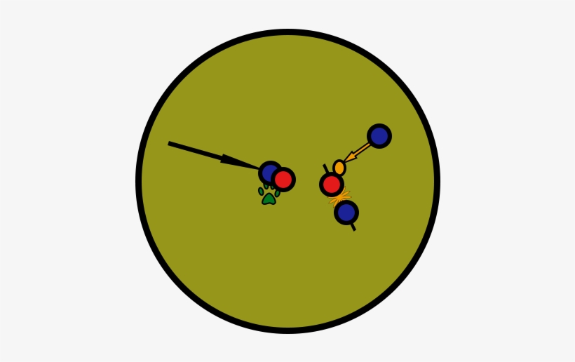 Xxx Goes To Grab Aaa, Planning To Throw Him Off-stage - Circle, transparent png #3480691