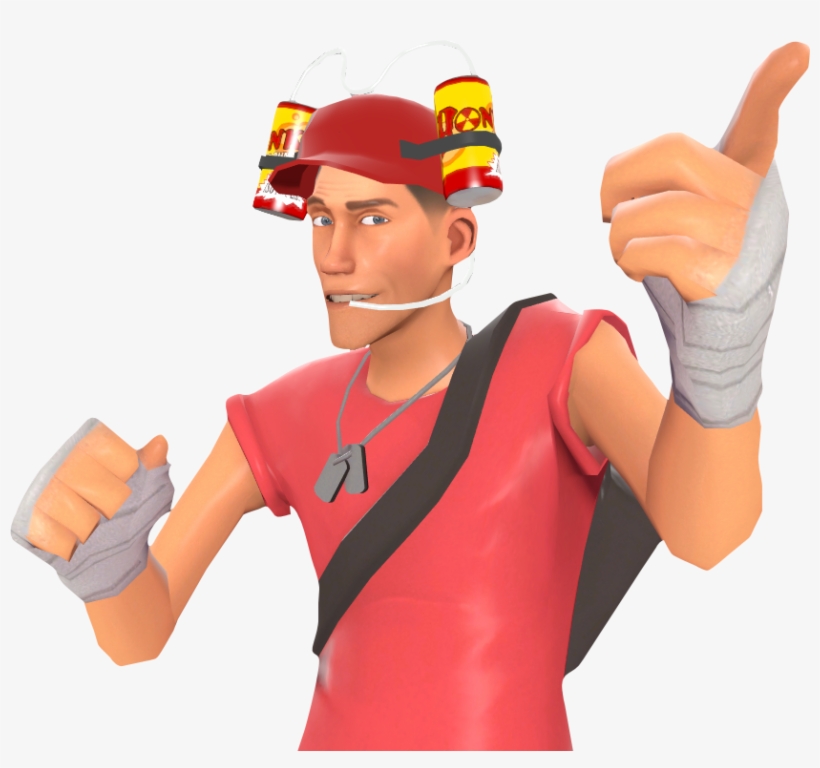Evaldas - Tf2 Scout Bonk Helm, transparent png #3480866