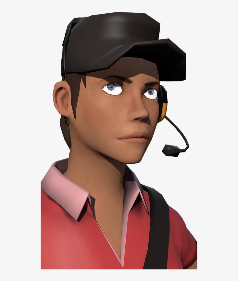 Maxofs2d - Tf2 Female Scout Face, transparent png #3480990