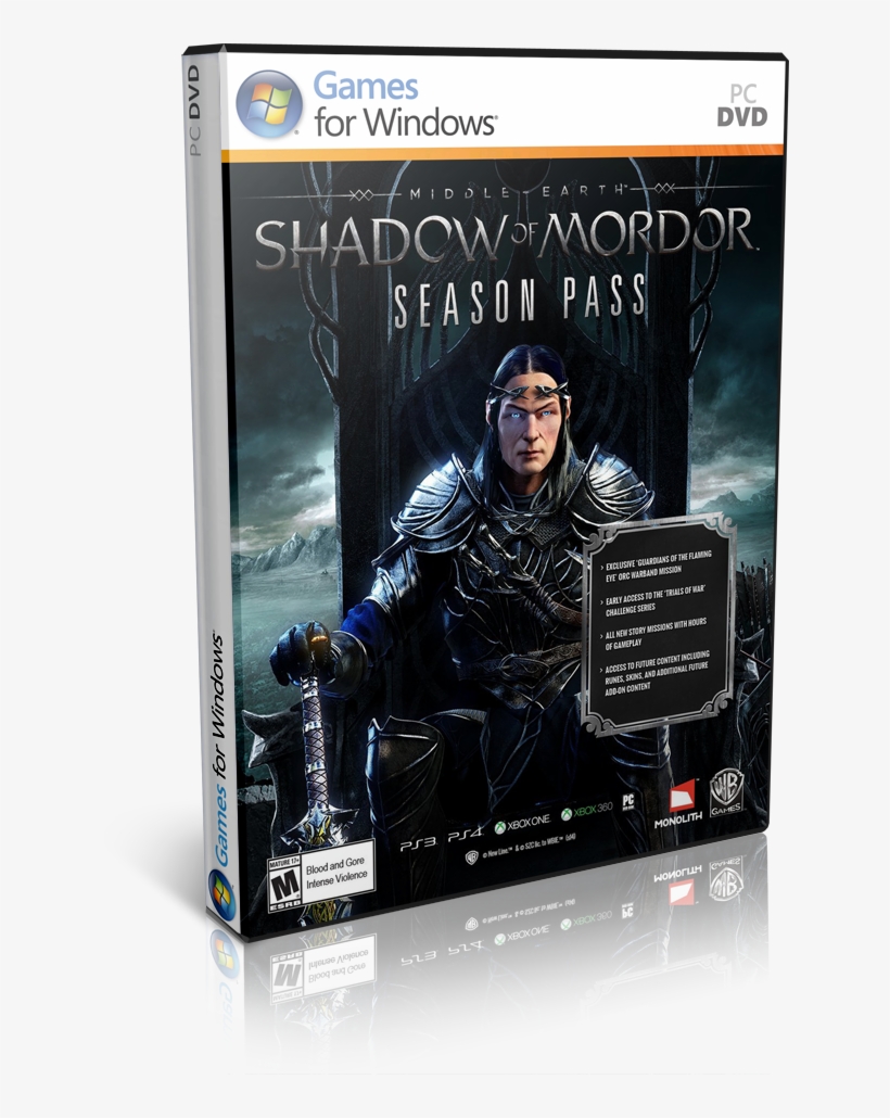 Shadow Of Mordor Multilenguaje (pc Game) - Middle-earth Shadow Of Mordor [pc Game] - Download, transparent png #3481013