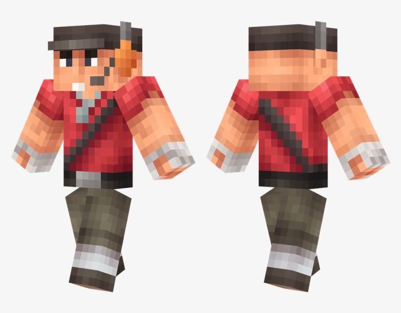 Tf2 Scout - Minecraft Team Fortress 2 Scout, transparent png #3481047