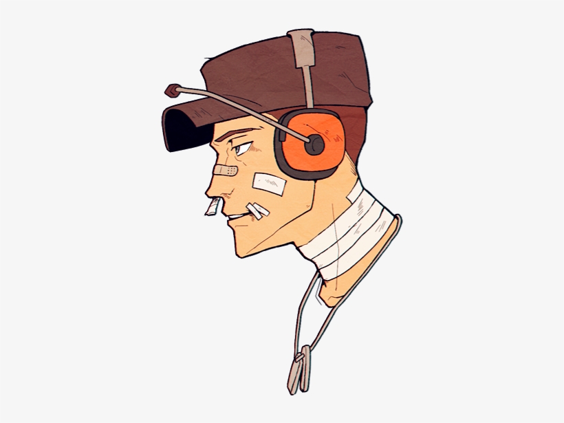 My Stuff Tf2 Scout - Tf2 Scout Fanart, transparent png #3481306