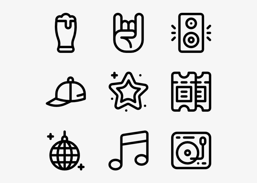 Discotheque - Information Icons, transparent png #3481432