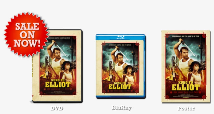 Kfe Dvd Icons With Badge Sm - Kung Fu Elliot, transparent png #3482015