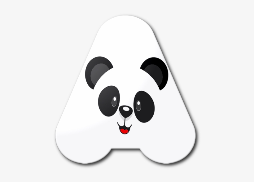 Panda Bear Face Alfabeto A - Png Blindada Por Deus Alfabeto Panda, transparent png #3482065