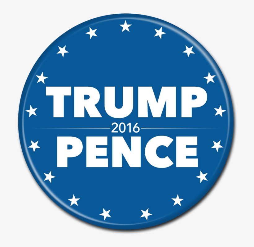 Trump Pence Button - Donald Trump, transparent png #3482416