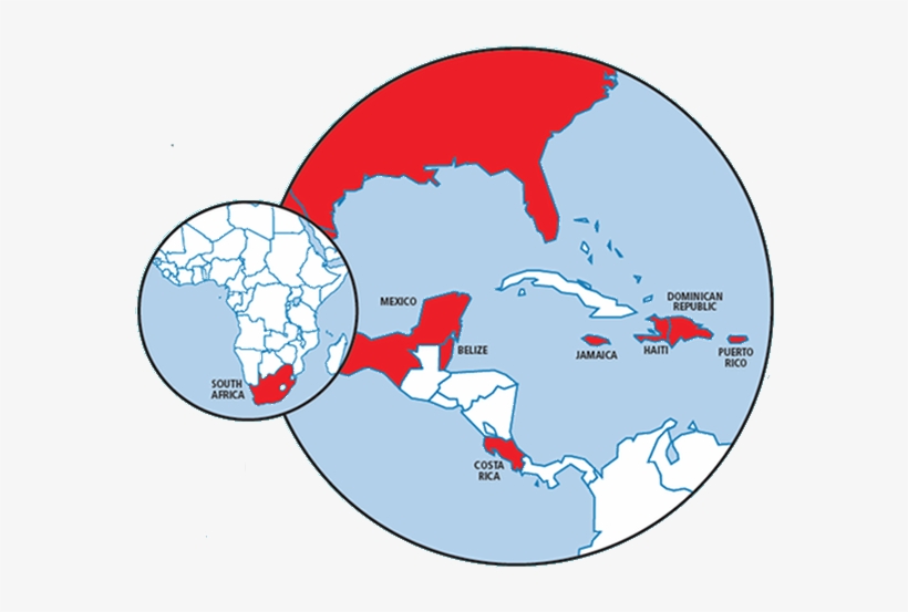 Costa Rica - Haiti Costa Rica Map, transparent png #3483381