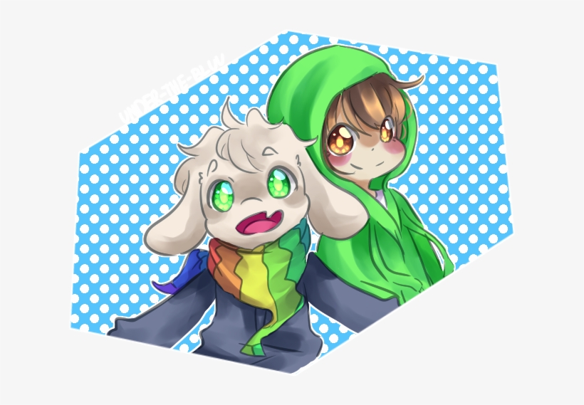 0005 Storyswap Chara And Asriel Free Transparent Png Download