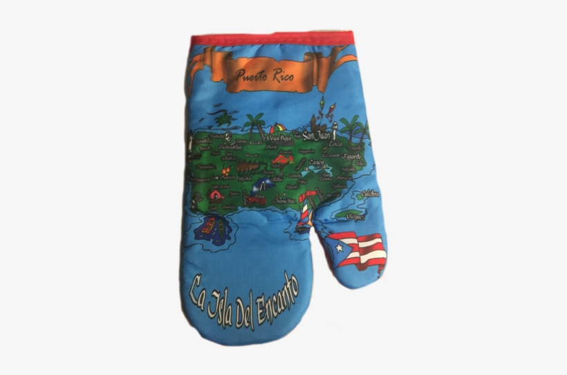 Apron And Hand Cooking Mitt Combo, Puerto Rico Map - Board Short, transparent png #3483683