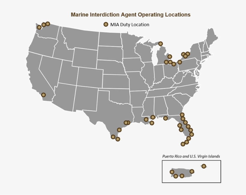 Marine Interdiction Agent Duty Location Map - Map Where Trump Is President, transparent png #3483849