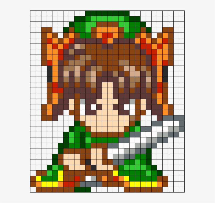 Syaoran Li From Cardcaptor Sakura Perler Bead Pattern - Central City Brewing Co Ltd, transparent png #3483930