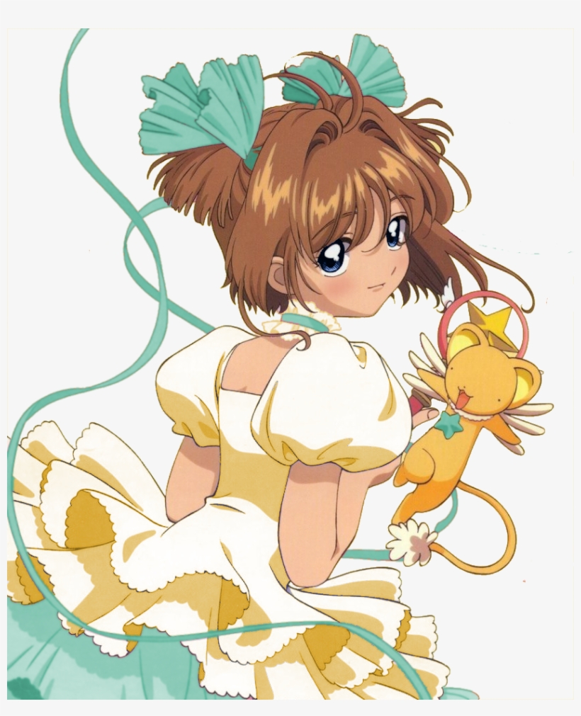 Kero And Kinomoto Sakura - Cartoon, transparent png #3484028