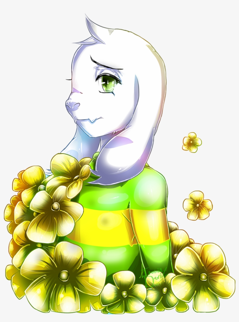 イロニアデヴィルironiadevil Asriel Dreemurr With Butterscotch - Cartoon, transparent png #3484104