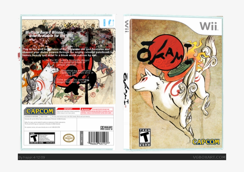 Okami Box Art Cover - Okami Wall Scroll - Amaterasu, transparent png #3484368