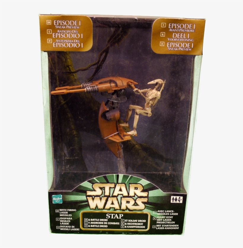 Hasbro Star Wars Figure: Stap And Battle Driod, transparent png #3485617