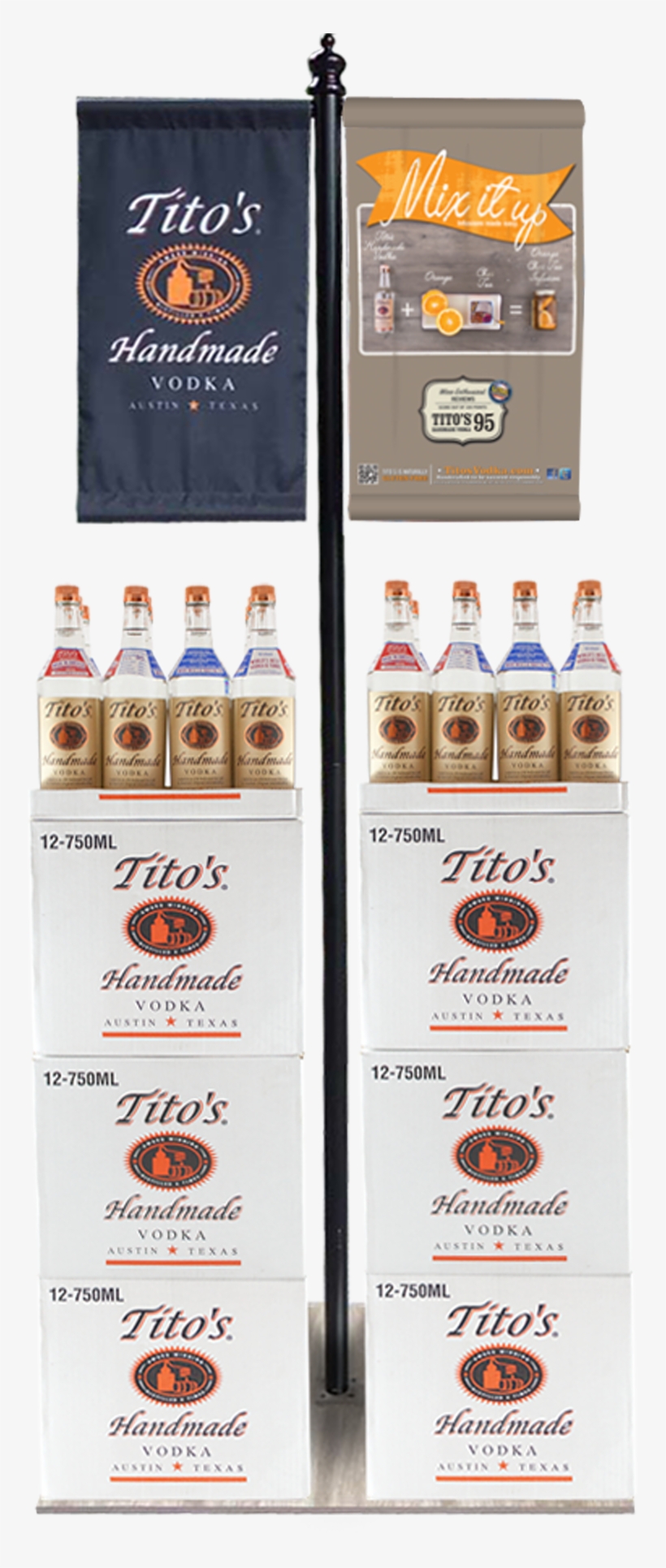 Tito's Vodka Banner Display - Banner, transparent png #3485907