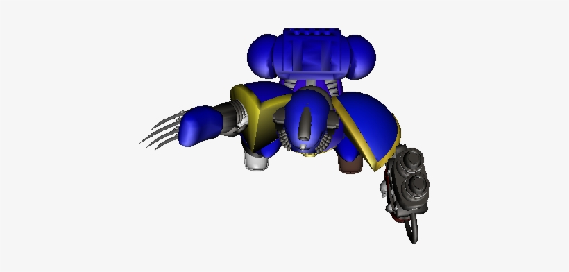 Sergeant With Power Claw And Blaster - Top Down Warhammer 40k, transparent png #3485976