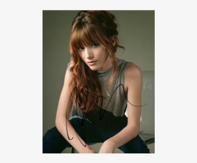 Bella Thorne Signed 8x10 Photo Coa Picture Blended, transparent png #3485999