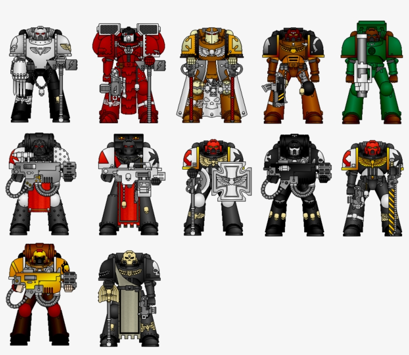 Space Marines ,, transparent png #3486406