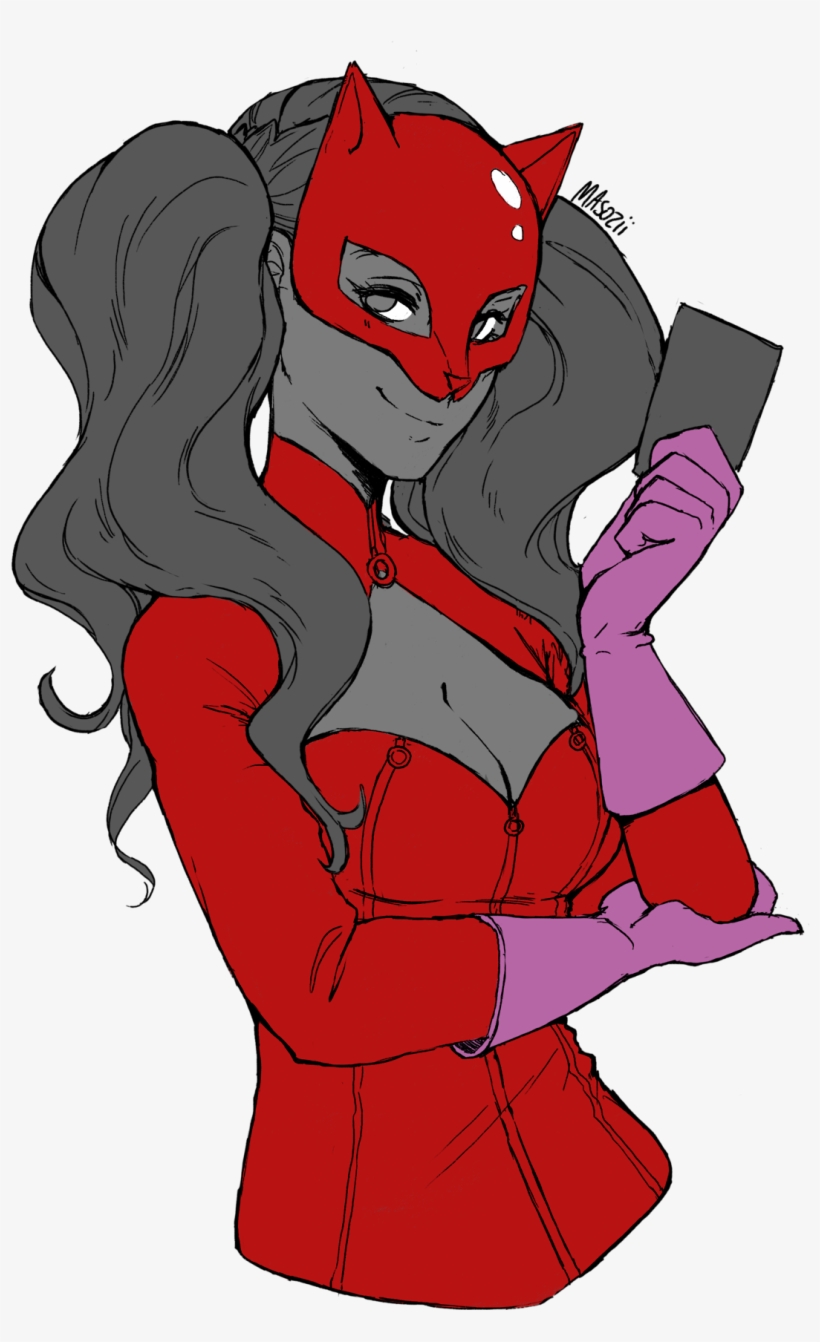 Ann Takamaki Aka Panther - Cartoon, transparent png #3486448