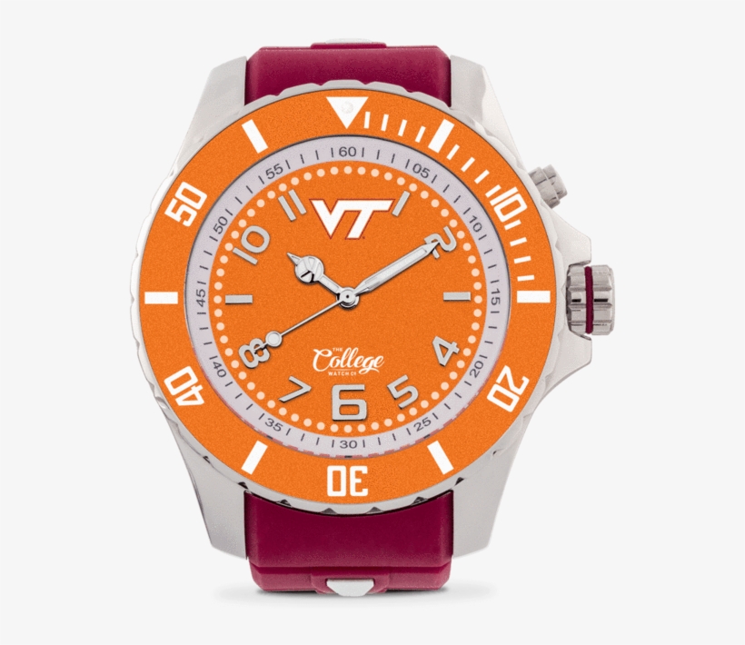 Virginia Tech Hokies Watch - Rolex Submariner, transparent png #3486551