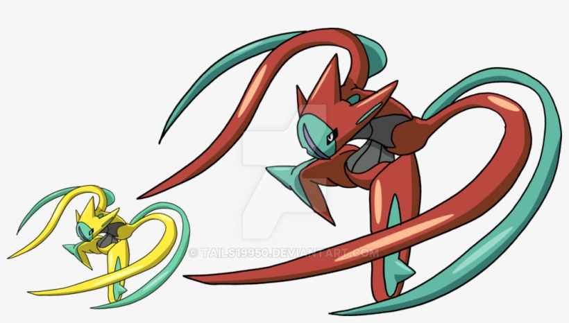 Deoxys By Tails19950 On Deviantart - Deoxys Attack Form Sprite, transparent png #3486656