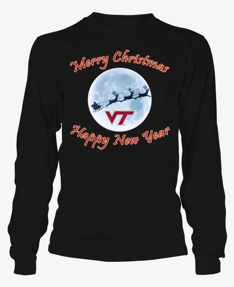 Virginia Tech Hokies, Merry Christmas Front Picture - Brad Marchand #63 Unisex Long Sleeve, transparent png #3486807