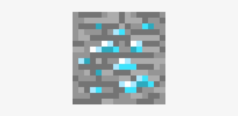 Minecraft Diamond Ore Pixel Art Maker - Minecraft Iron Ore Block, transparent png #3487776