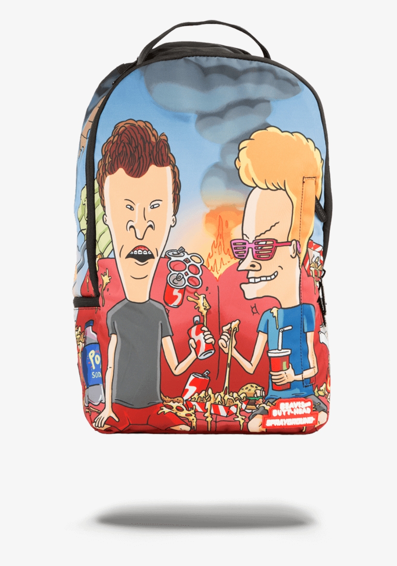 Sprayground "beavis And Butthead Couch" Backpack, transparent png #3488468