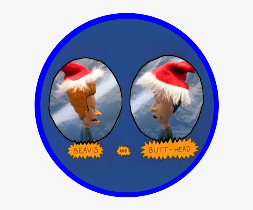 Beavis And Butt Head Christmas - Circle, transparent png #3488786