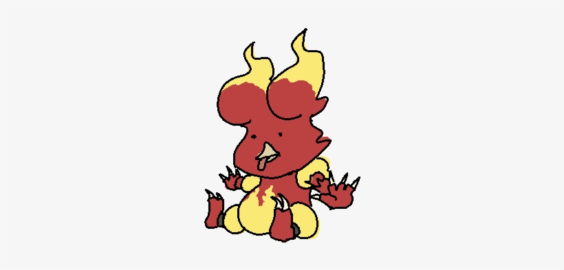 Magmar - Cartoon, transparent png #3488894
