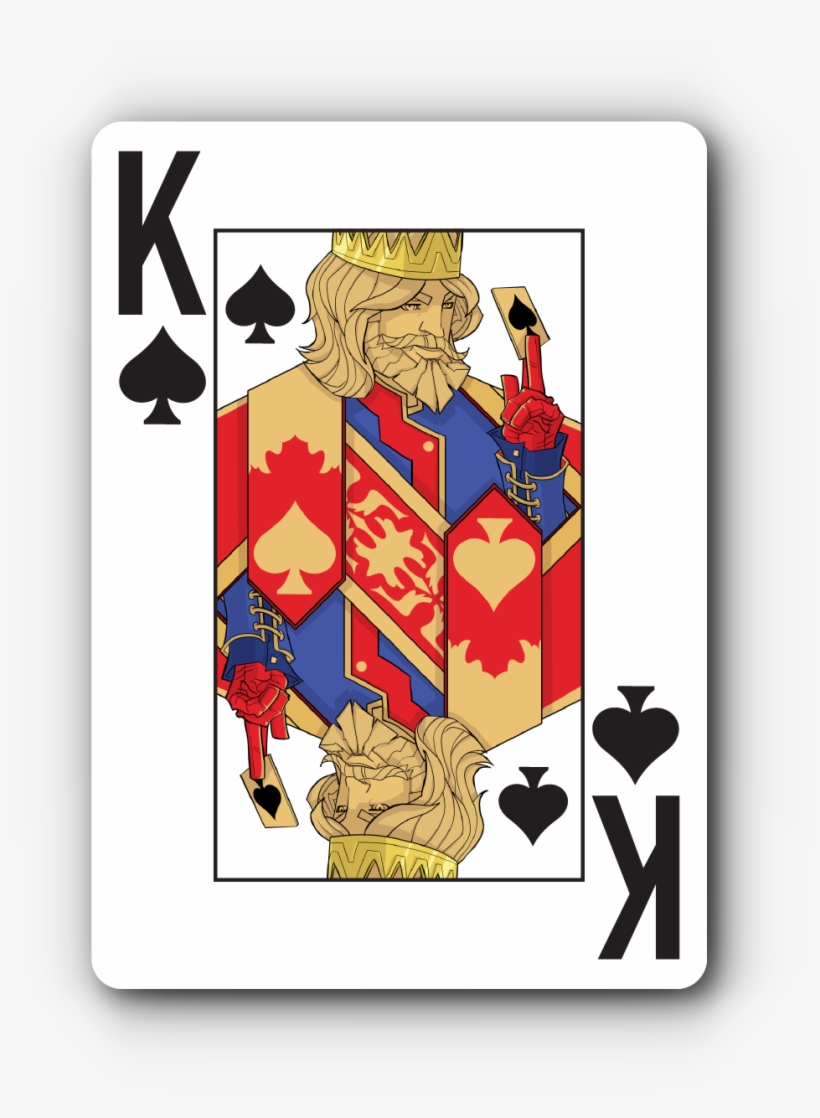 Wpt Faded Spade Single Poker Deck - Faded Spade King, transparent png #3489533