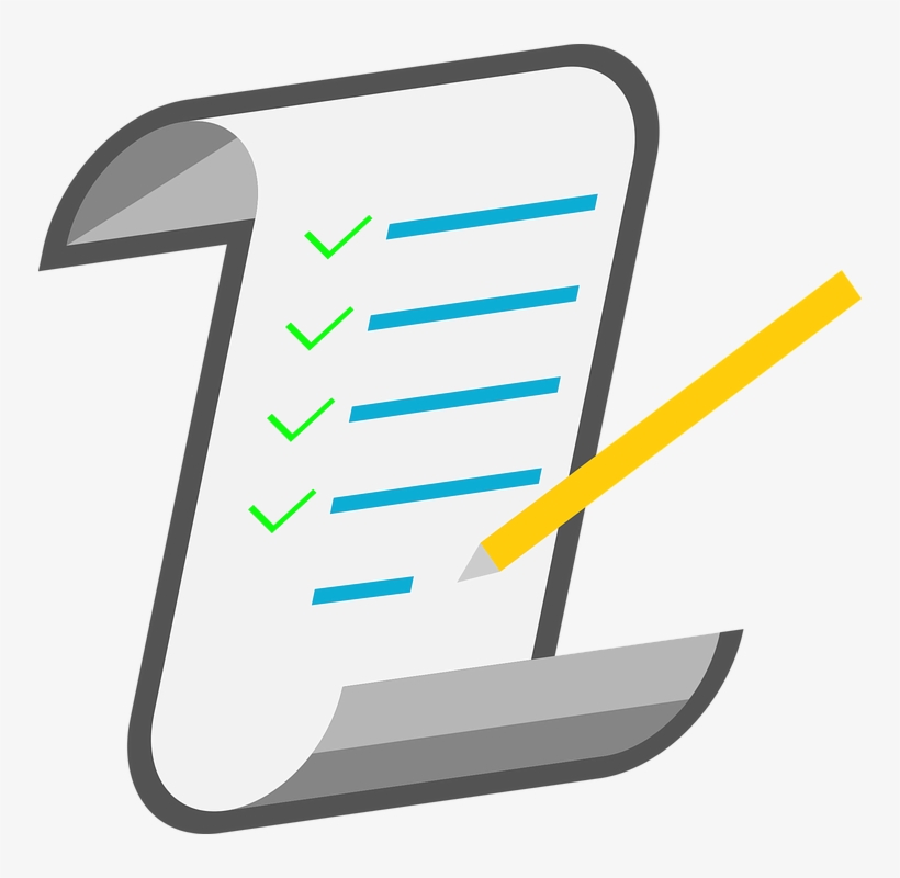 Checklist, Icon, Notes - Transparent Background Checklist Clip Art, transparent png #3491803