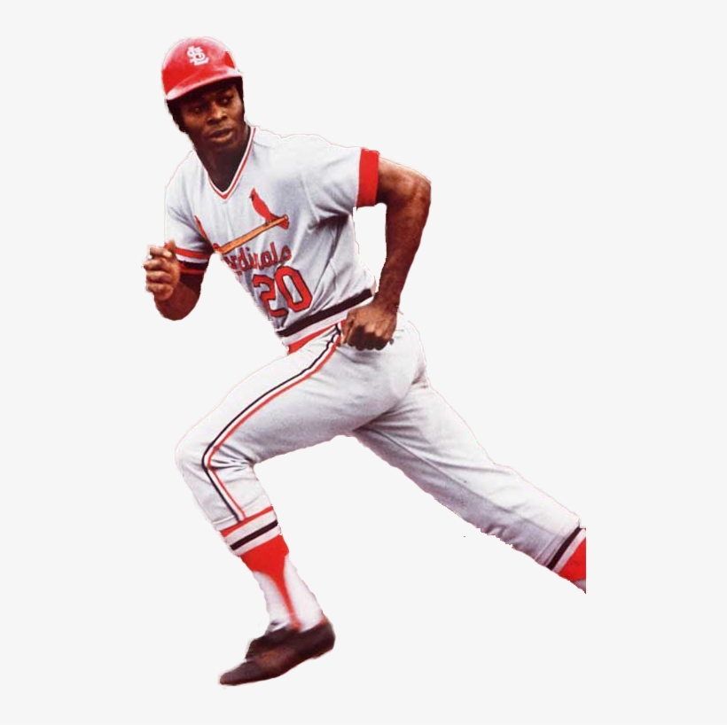 Lou Brock Cardinals Autographed Sports Illustrated, transparent png #3491852