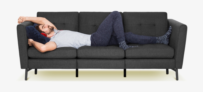 Modular Sofa Designed For The Millennial Lifestyle - People Sitting On Couch Png, transparent png #3492033