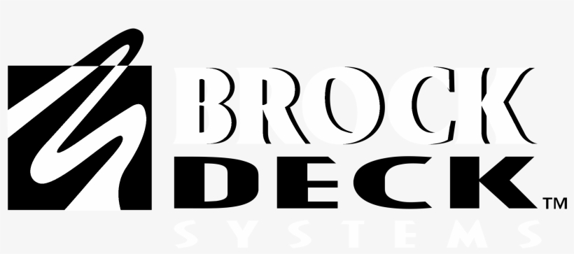 Brock Deck Systems Logo Black And White - Logo, transparent png #3492383