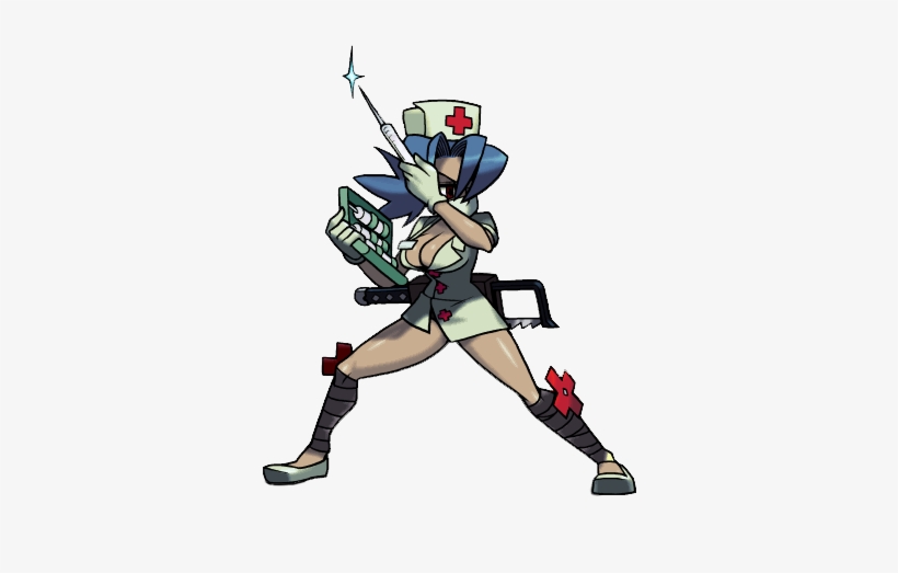 But Her Character Trailer Should Be Available Shortly - Skullgirls Valentine Syringe, transparent png #3492932
