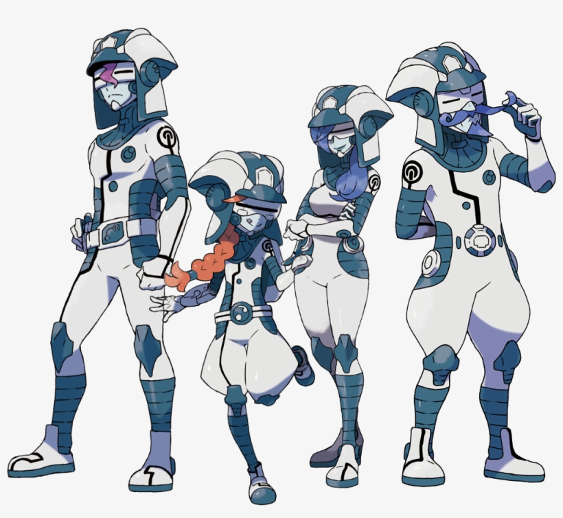 Ultra Recon Squad, From Left To Right - Pokemon Ultra Recon Squad, transparent png #3492935