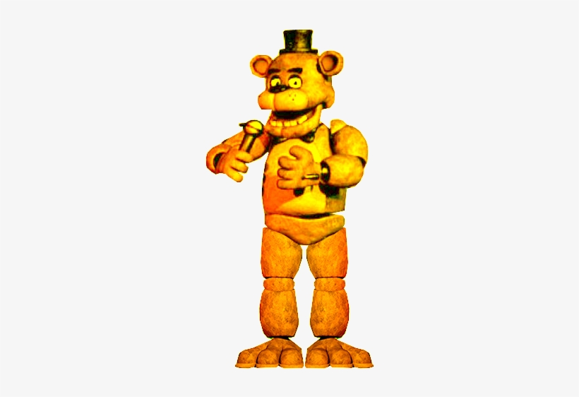 Golden Freddy Standing - Teddy Bear, transparent png #3493047