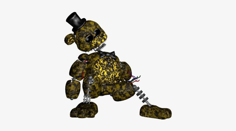 Freetoedit Ignited Golden Freddy - Fnaf Ignited Golden Freddy, transparent png #3493162