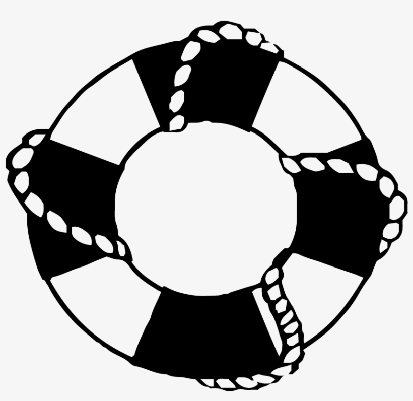 Icon-9 - Lifesaver Clipart Black And White, transparent png #3493836